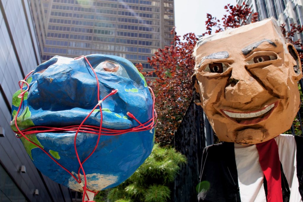 Protest at Comcast headquarters